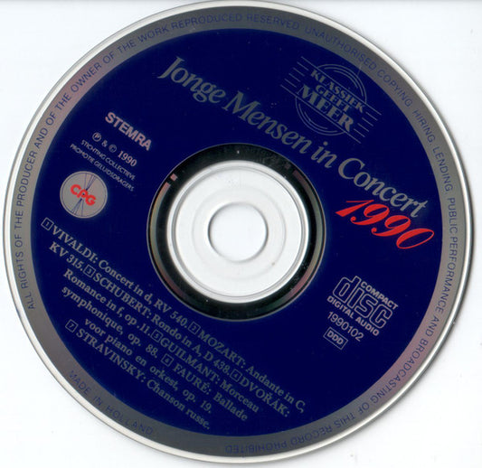 Various : Jonge Mensen In Concert (CD, Comp)