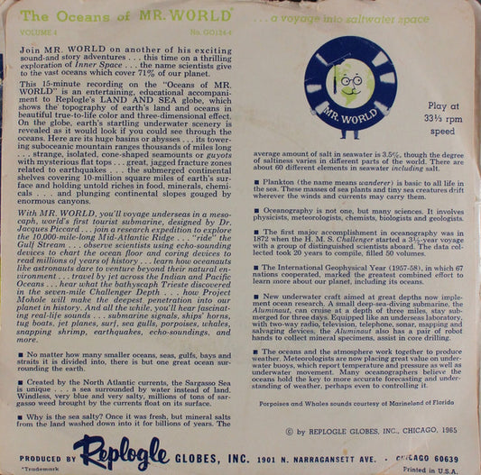 Lowell Thomas, Jr. : The Oceans Of Mr. World - Volume 4 (7")