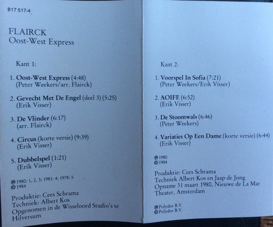 Flairck : Oost-West Express (Cass, Comp)