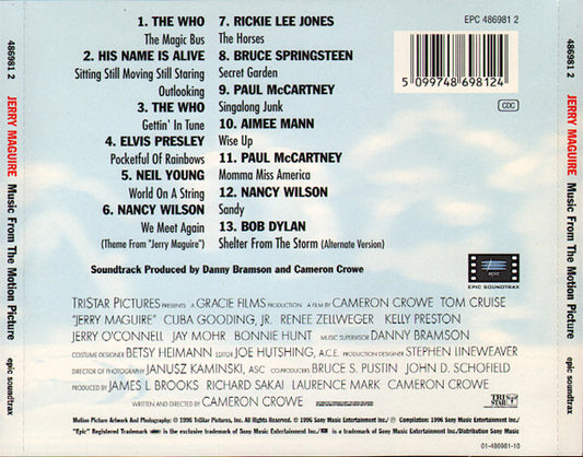 Various : Jerry Maguire (Music From The Motion Picture) (CD, Comp)