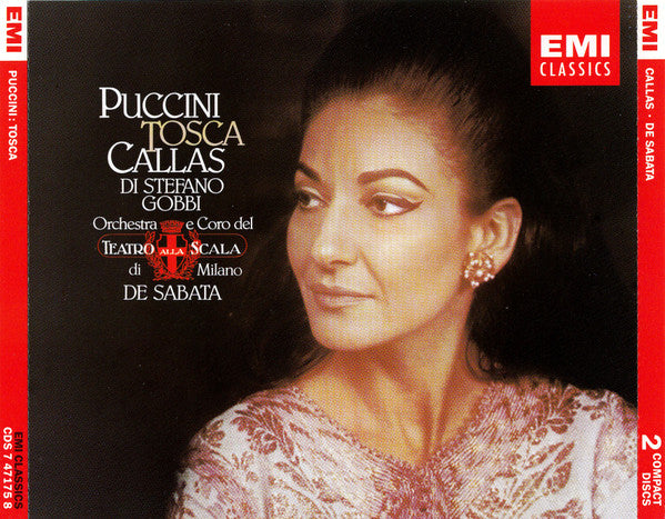 Giacomo Puccini / Maria Callas, Giuseppe di Stefano, Tito Gobbi, Orchestra Del Teatro Alla Scala E Coro Del Teatro Alla Scala, Victor De Sabata : Tosca (2xCD, Album, Mono, RP + Box, Sli)