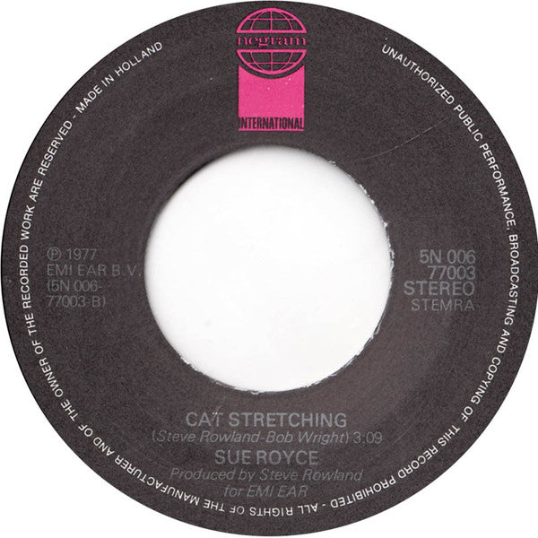 Sue Chaloner : Give Me Love / Cat Stretching (7", Single)