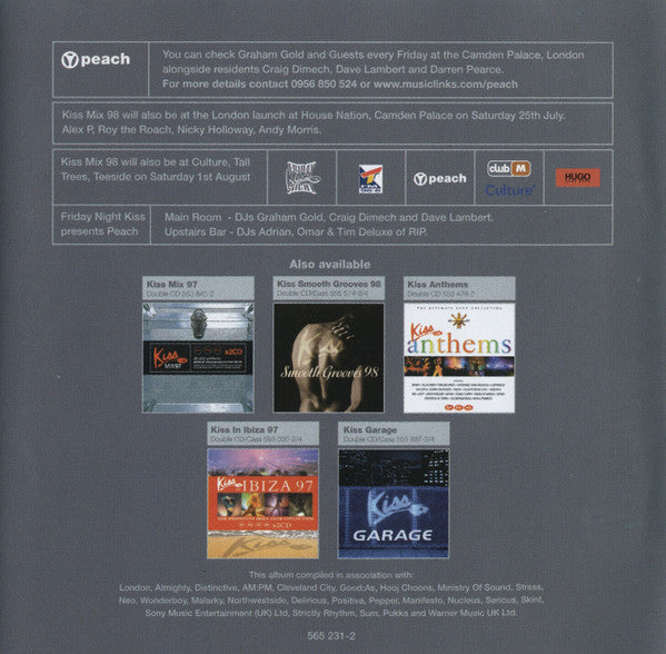Alex P & Brandon Block / Graham Gold : Kiss Mix 98 (2xCD, Mixed)