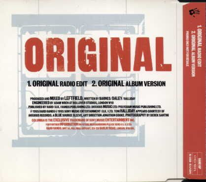 Leftfield, Toni Halliday : Original (CD, Single, Promo)