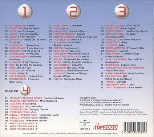 Various : Top 2000 - De Jaren 2000 - 2009 (4xCD, Comp)