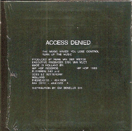 Access Denied : The Music Makes You Lose Control / Turn Up The Music (CD, Mini)