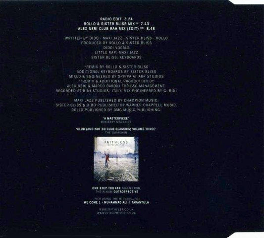 Faithless : One Step Too Far (CD, Single)