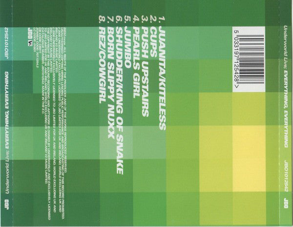 Underworld : Everything, Everything (Underworld Live) (CD, Album)