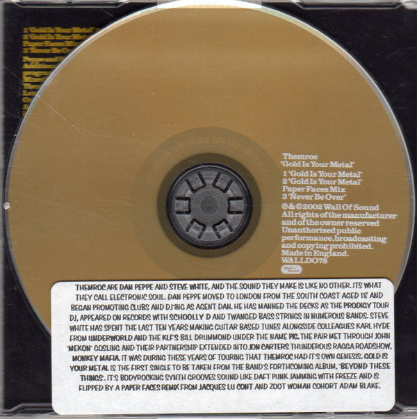 Themroc : Gold Is Your Metal (CD, Single)