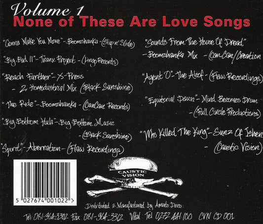 Various : None Of These Are Love Songs Volume 1 (CD, Comp)