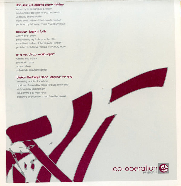 Various : Co-Operation Session II (CD, Comp)