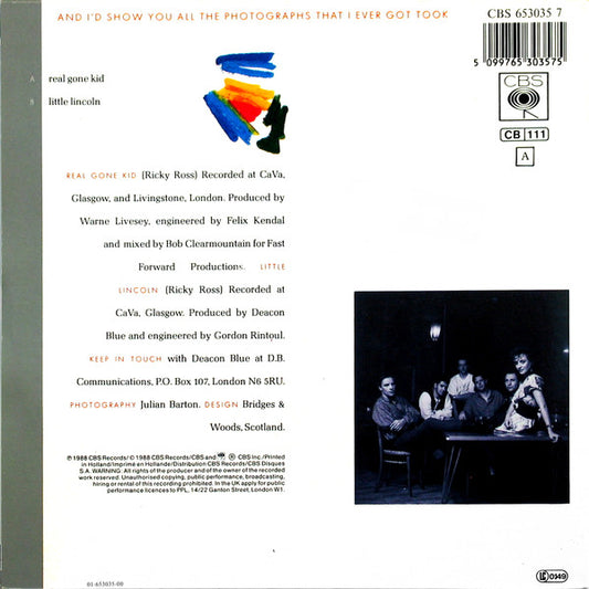 Deacon Blue : Real Gone Kid (7", Single)