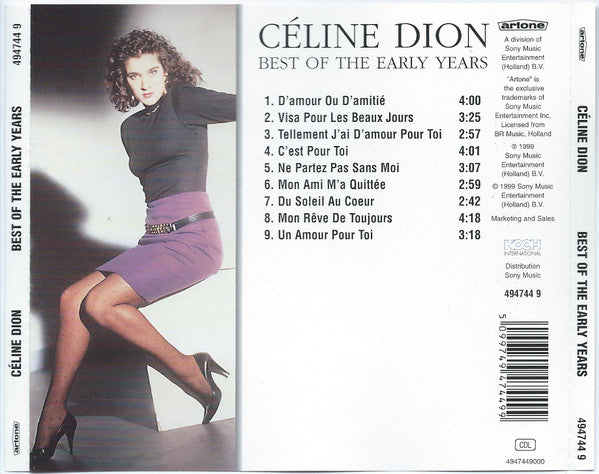 Céline Dion : Best Of The Early Years (CD, Comp)