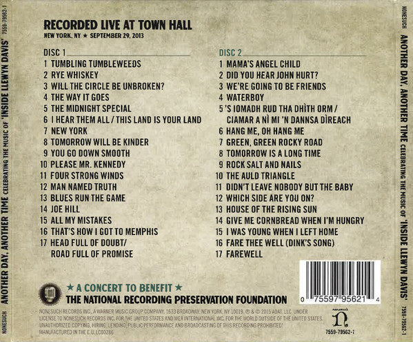 Various : Another Day, Another Time: Celebrating The Music Of "Inside Llewyn Davis" (2xCD, Album)