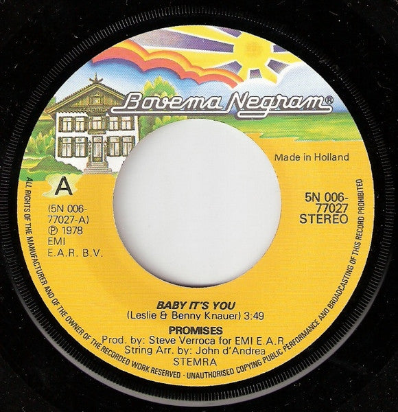 Promises : Baby It's You (7", Single)
