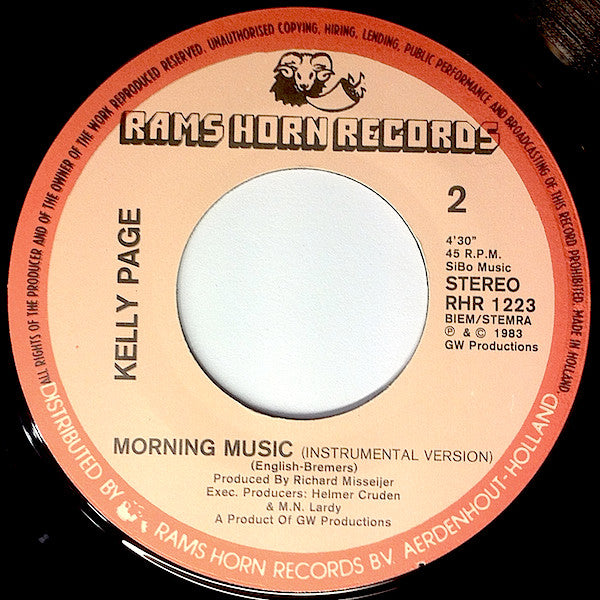 Kelly Page : Morning Music (7", Single)
