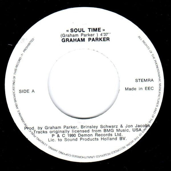 Graham Parker : Soul Time (7", Single)