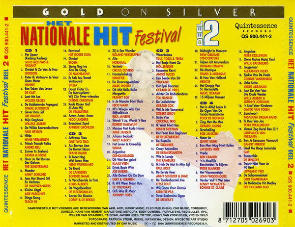 Various : Het Nationale Hit Festival Deel 2 (4xCD, Comp)