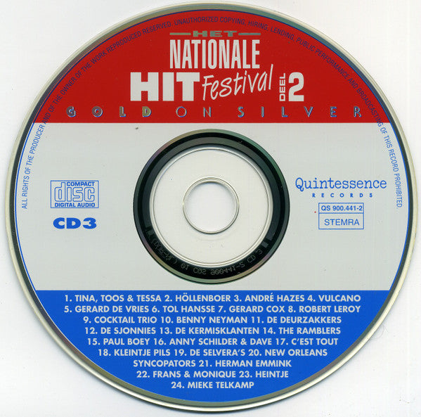Various : Het Nationale Hit Festival Deel 2 (4xCD, Comp)