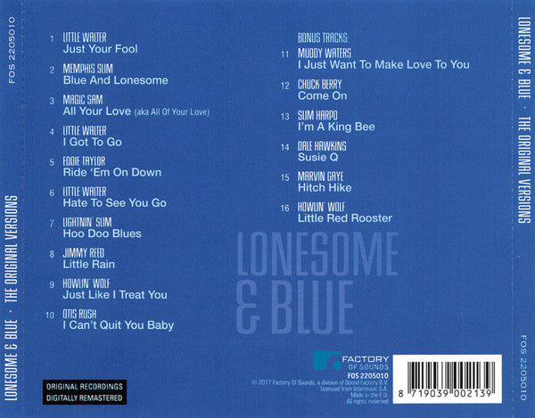 Various : Lonesome & Blue (The Original Versions) (CD, Comp)