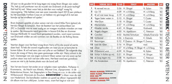Drukwerk² : Tegen Beter Weten In (CD, Album)