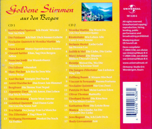 Various : Goldene Stimmen Aus Den Bergen (2xCD, Comp)