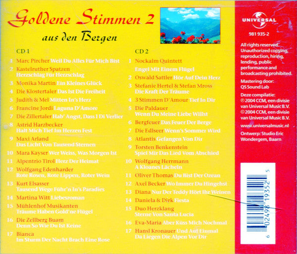 Various : Goldene Stimmen Aus Den Bergen 2 (2xCD, Comp)