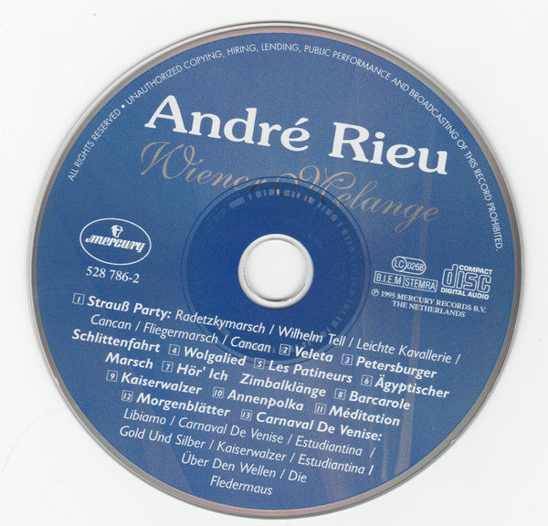 André Rieu : Wiener Melange (CD, Album)
