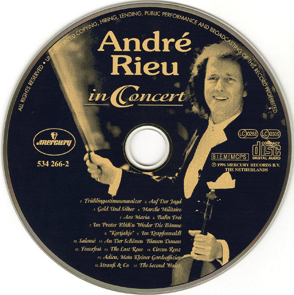André Rieu : In Concert (CD, Album)
