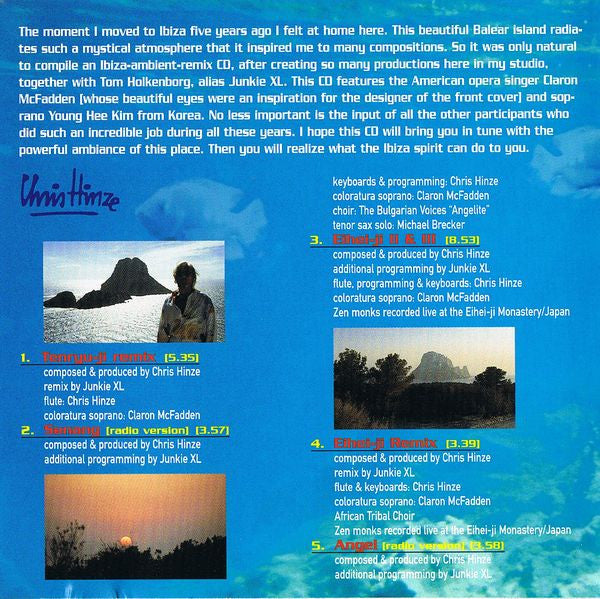 Chris Hinze : Ambient Opera (Ibiza Remix) (CD, Album)