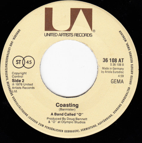 A Band Called "O" : A Smile Is Diamond (7", Single)