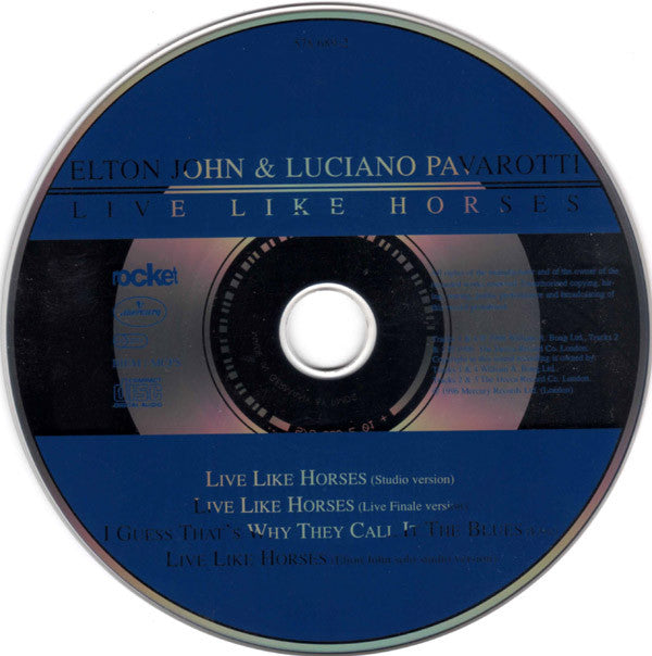 Elton John & Luciano Pavarotti : Live Like Horses (CD, Maxi)