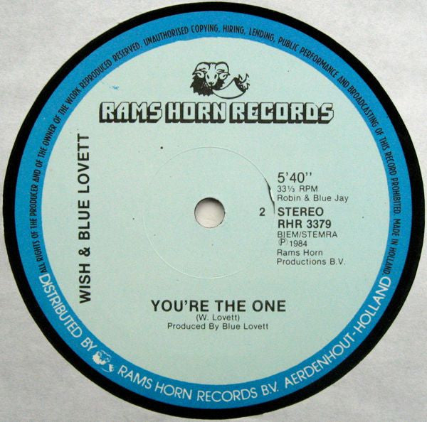 Wish (2) & Winfred Lovett : Your Love (12", Single)