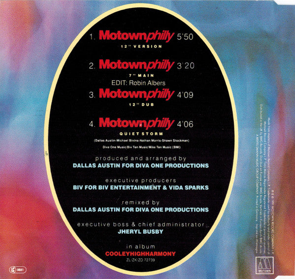 Boyz II Men : Motownphilly (CD, Maxi)