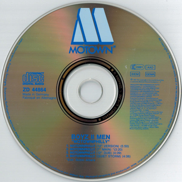 Boyz II Men : Motownphilly (CD, Maxi)