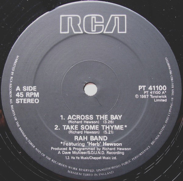 RAH Band : Across The Bay (12")