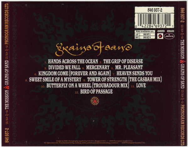 The Mission : Grains Of Sand (CD, Album)