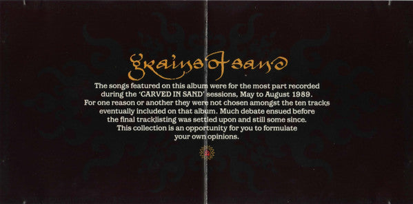 The Mission : Grains Of Sand (CD, Album)