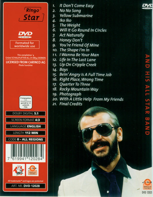 Ringo Starr And His All-Starr Band : Ringo Starr And His All-Starr Band (DVD)