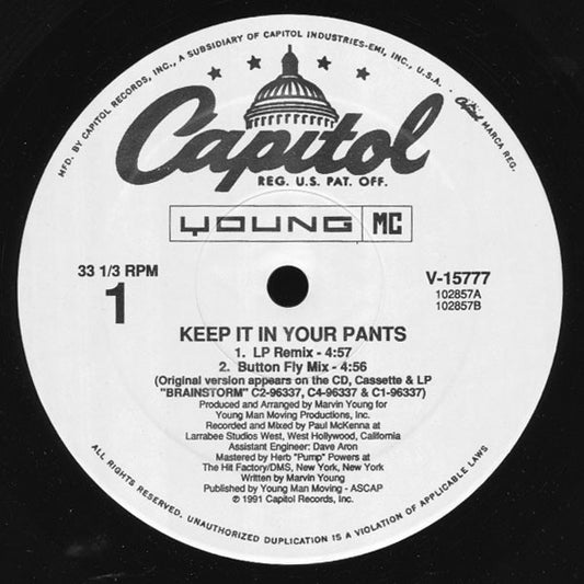 Young MC : Keep It In Your Pants (12")