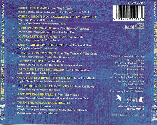 Gilbert & Sullivan : The Best Of Gilbert & Sullivan. Arias & Duets (CD, Comp)