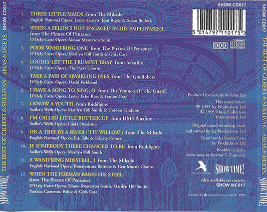 Gilbert & Sullivan : The Best Of Gilbert & Sullivan. Arias & Duets (CD, Comp)