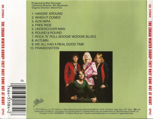 The Edgar Winter Group : They Only Come Out At Night (CD, Album, RE)