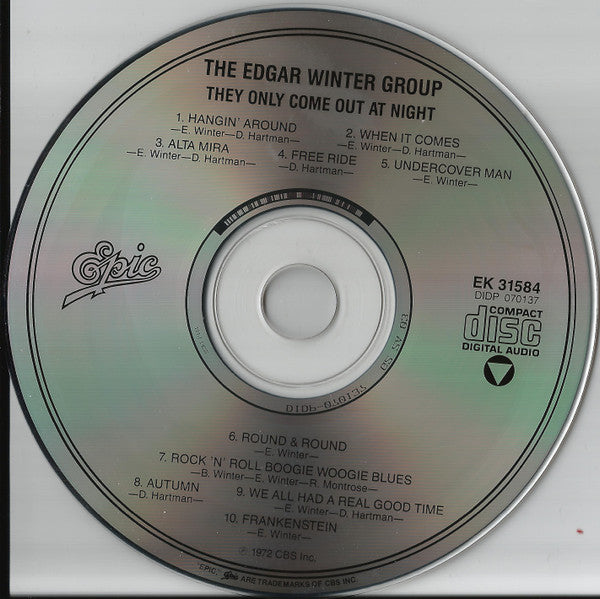 The Edgar Winter Group : They Only Come Out At Night (CD, Album, RE)