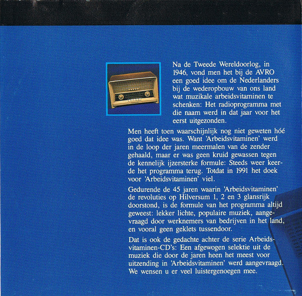 Various : Avro Arbeidsvitaminen Volume 1 (CD, Comp)
