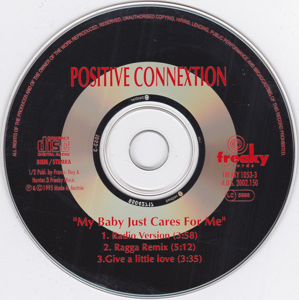 Positive Connextion : My Baby Just Cares For Me (CD, Maxi)