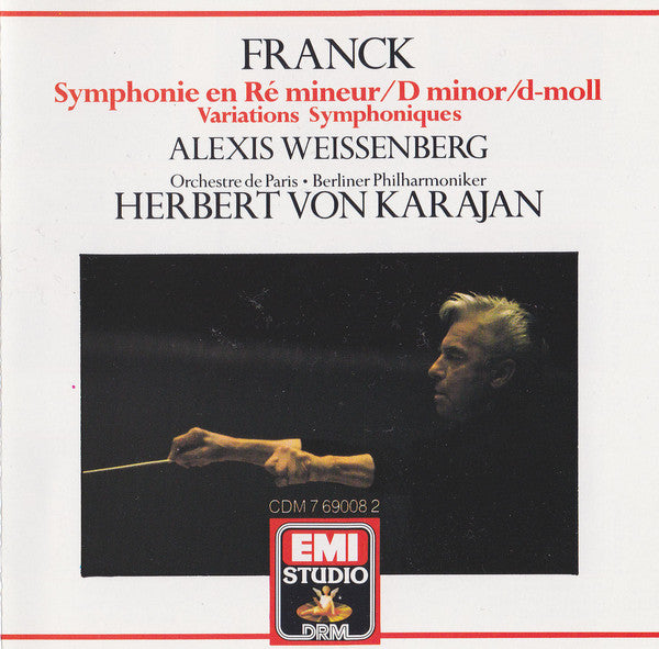 César Franck, Alexis Weissenberg, Orchestre De Paris, Berliner Philharmoniker, Herbert von Karajan : Symphonie En Ré Mineur/D Minor/D-Moll / Variations Symphoniques (CD, Comp, RE, RM)