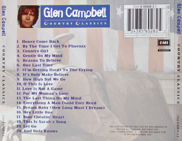 Glen Campbell : Country Classics (CD, Comp)