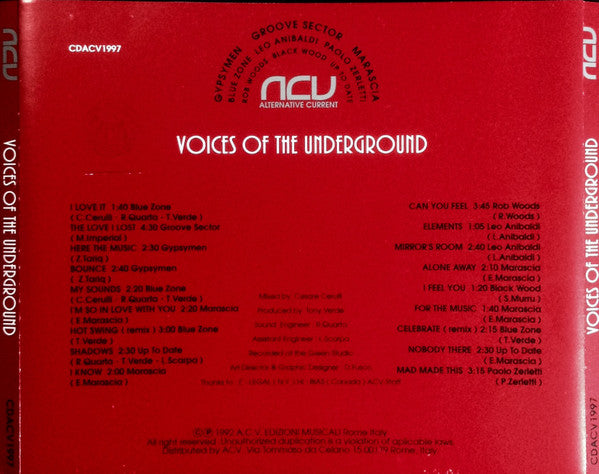 Various : Voices Of The Underground (CD, Comp, Mixed)