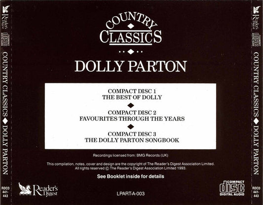 Dolly Parton : Country Classics (3xCD, Comp)